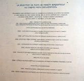 Menu of Martin Berasategui, Lasarte, Spain